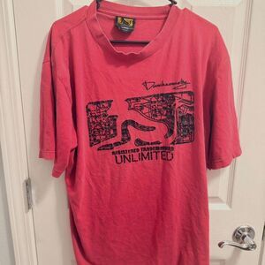 Southpole Men's Pink and Red T-shirt